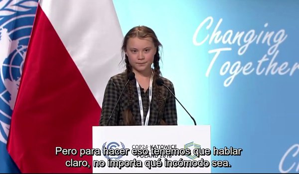 Discurso de Greta Thunberg en la ONU